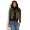 Faux Suede Moto Jacket