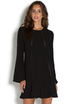 Ruffle Hem Swing Dress