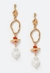 Eva Pearls And Chippings Drop Earrings