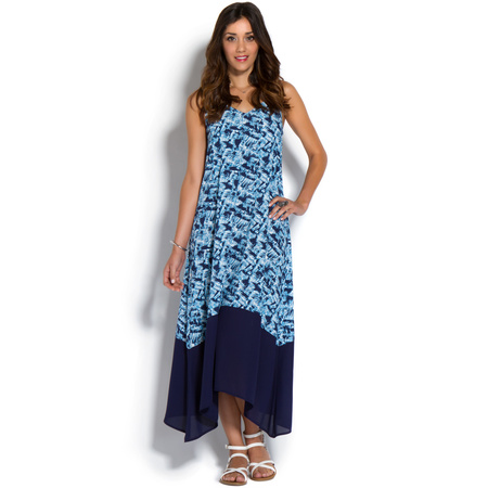 Printed Maxi Dress in Navy Multi - Get great deals at ShoeDazzle