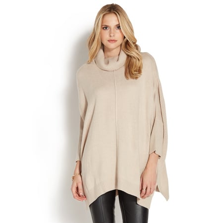 Boxy Turtleneck Tunic in Taupe - Get great deals at ShoeDazzle