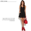 Mesh Cut Out Fit & Flare Dress