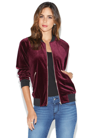 Velvet Jacket in Oxblood - Get great deals at ShoeDazzle