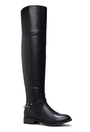 Annah Wraparound Buckle Boot in Black - Get great deals at ShoeDazzle