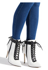 Sacha Corset Lace-Up Bootie