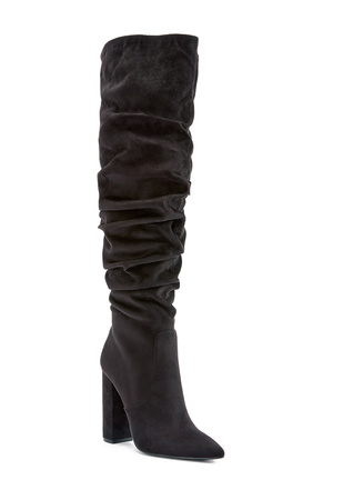 Life Of The Party Heeled Boot in Black - Get great deals at ShoeDazzle