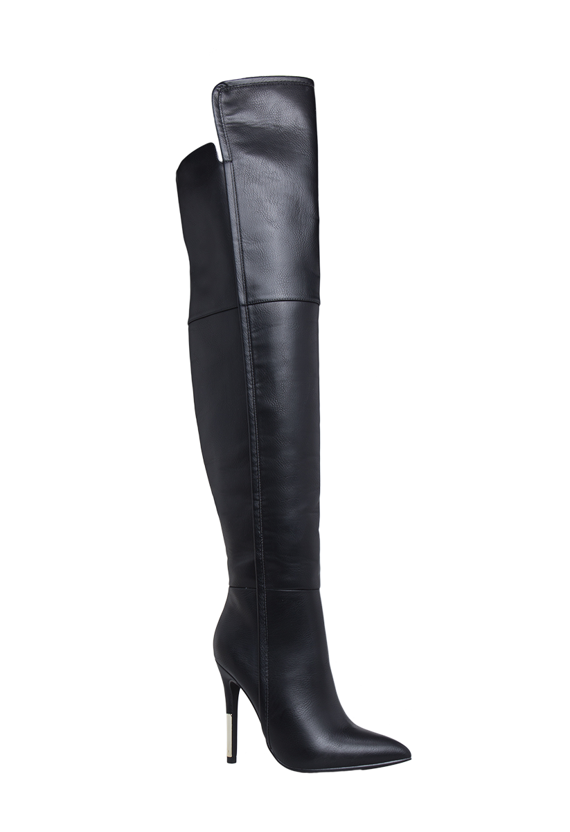 Lola Over-The-Knee Boot in Black - Get great deals at ShoeDazzle