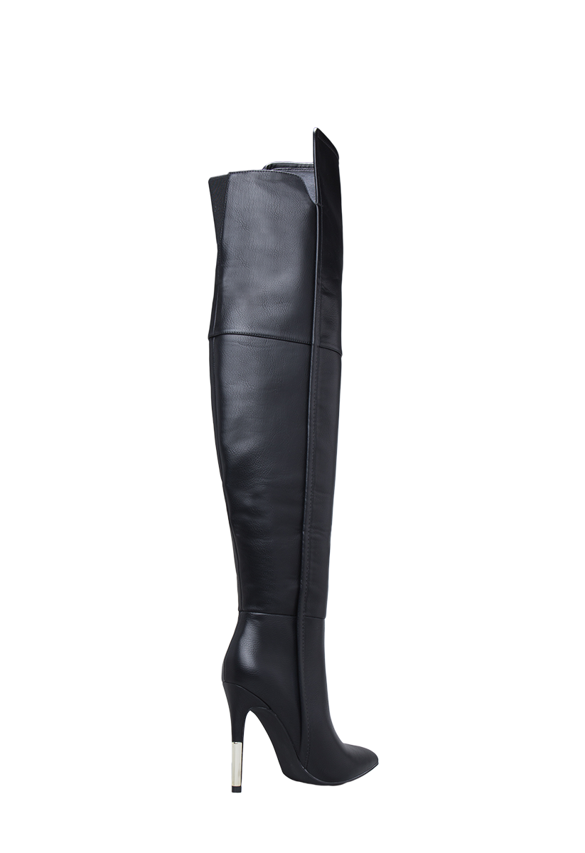Lola Over-The-Knee Boot in Black - Get great deals at ShoeDazzle