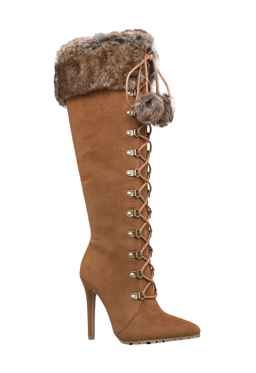 【PORTERNA】Adner Fur Boots Double-Sided Arctic Fox Fur Boots For Outdoor Fur Lining