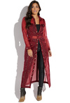 Button Front Sheer Duster