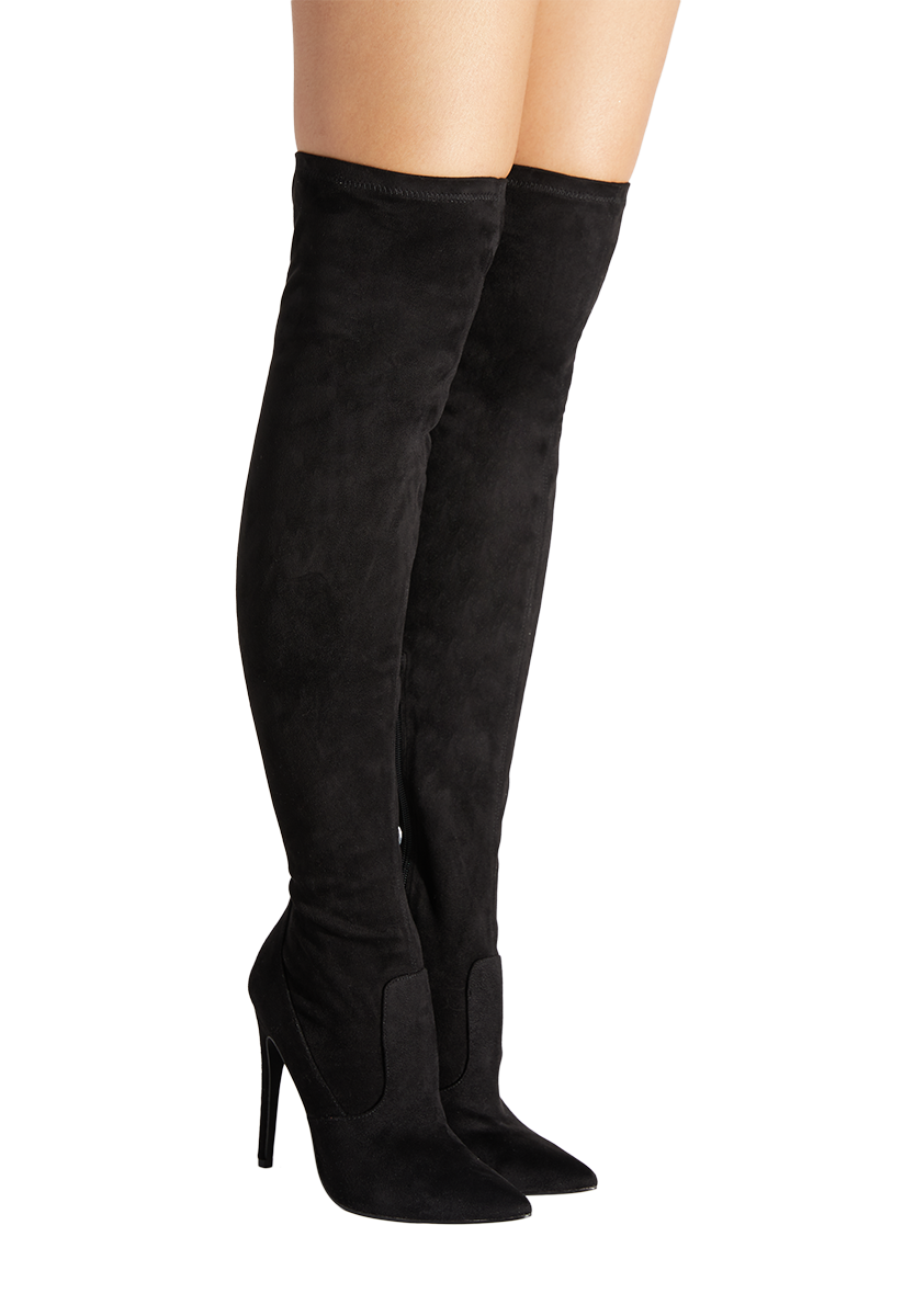 Ensley Stiletto Heeled Boot in Black - Get great deals at ShoeDazzle