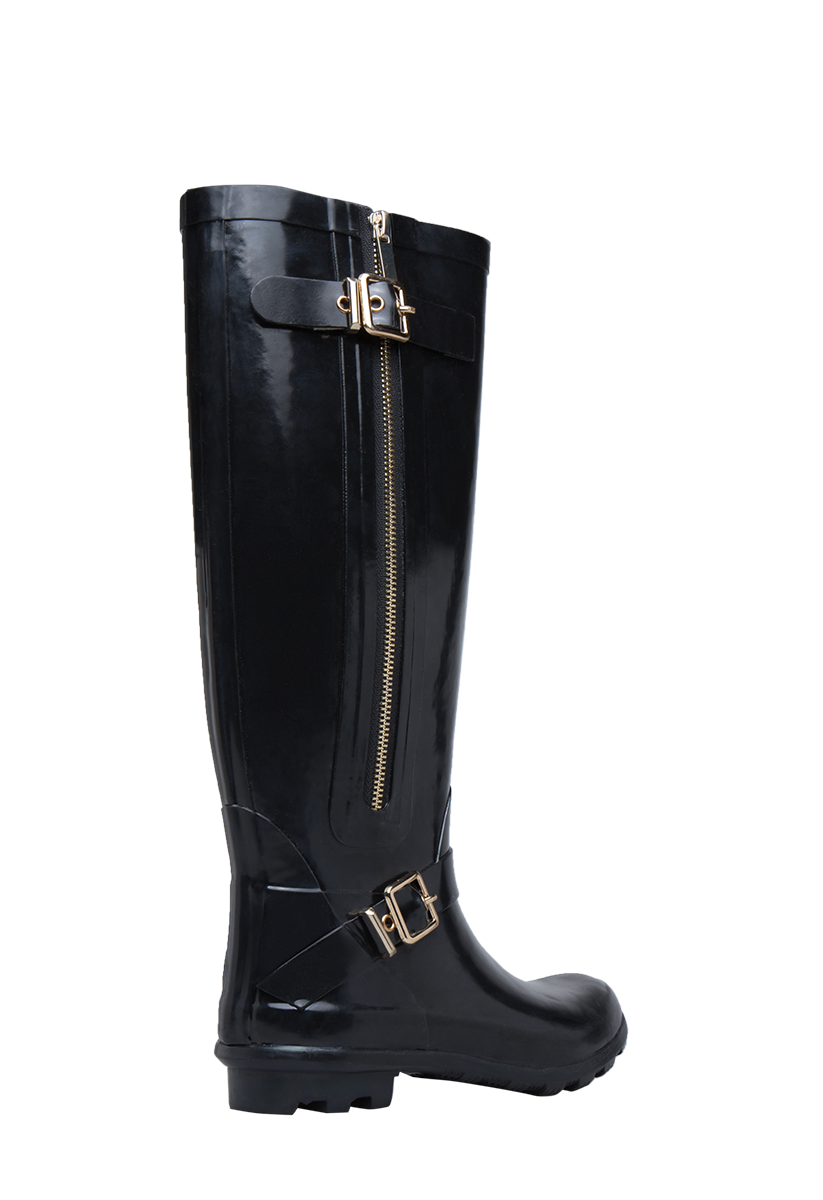 Arya Rain Boot in Black - Get great deals at ShoeDazzle
