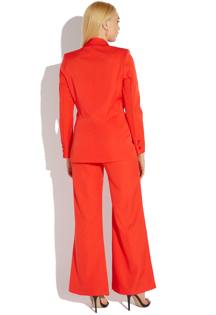 Ladies orange hotsell trouser suit