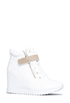 Anissa Rhinestone Wedge Sneaker