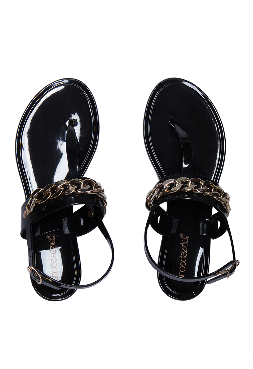 Kelley Jelly Thong Sandal in Black - Get great deals at ShoeDazzle