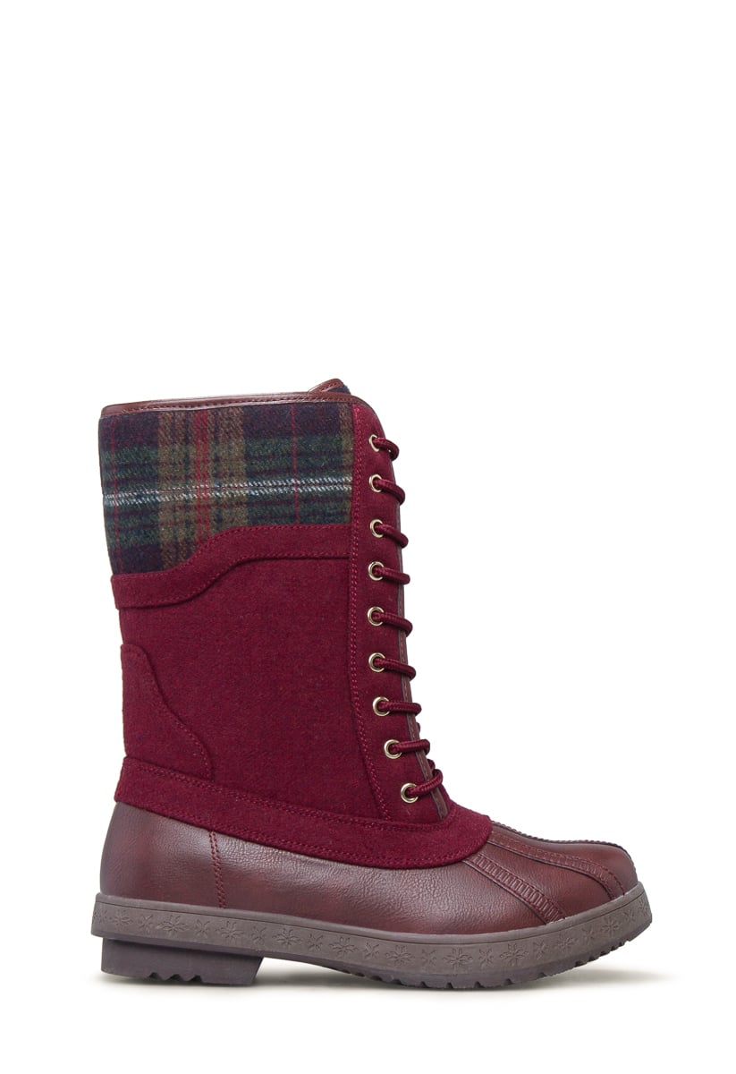 Anaelle flannel flat on sale boot