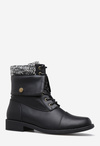 Brianna Sweater Cuff Combat Boot