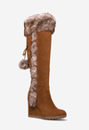 Cynthia Faux Fur Wedge Boot