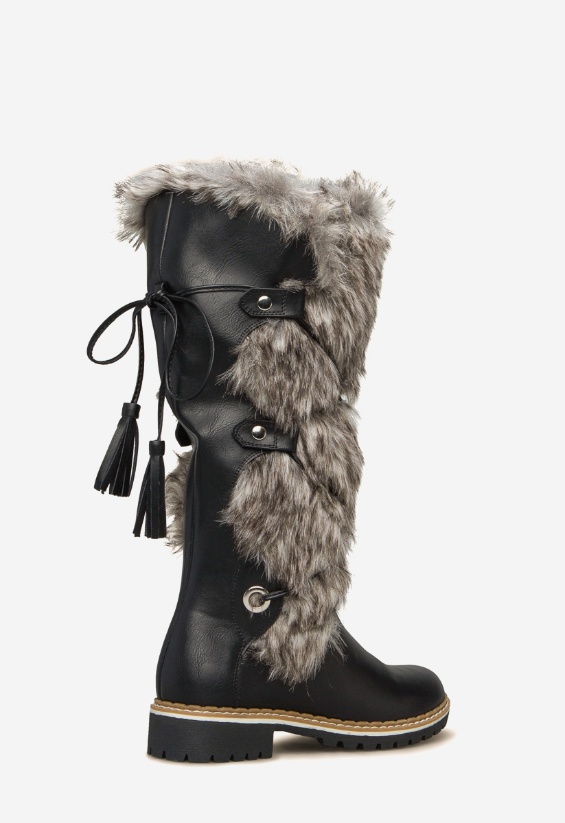 Russell and bromley highlander faux deals fur boots