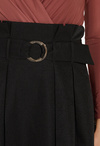 High Waist Belted Circle Skirt