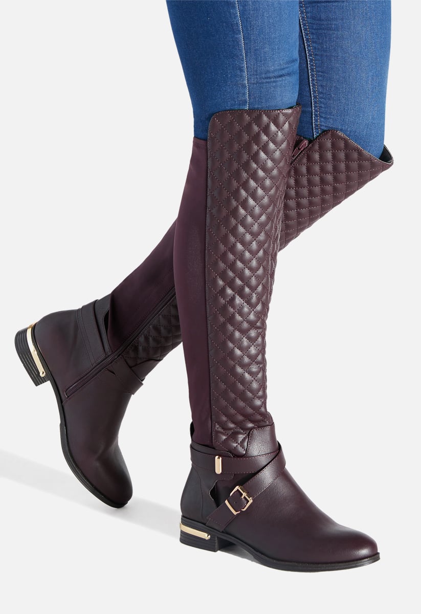 Annabeth quilted clearance flat boot