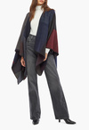 Color Blocked Ruana