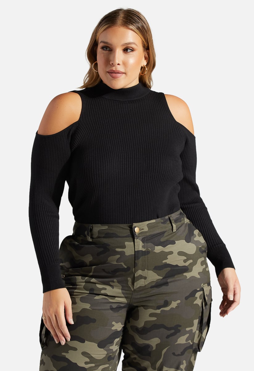 Plus size clearance keyhole sweater