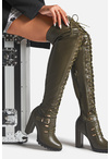 High Road High Block Heel Combat Boot