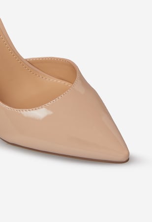 anna Annakay Pointed Toe Pump in Beige - Get great deals at