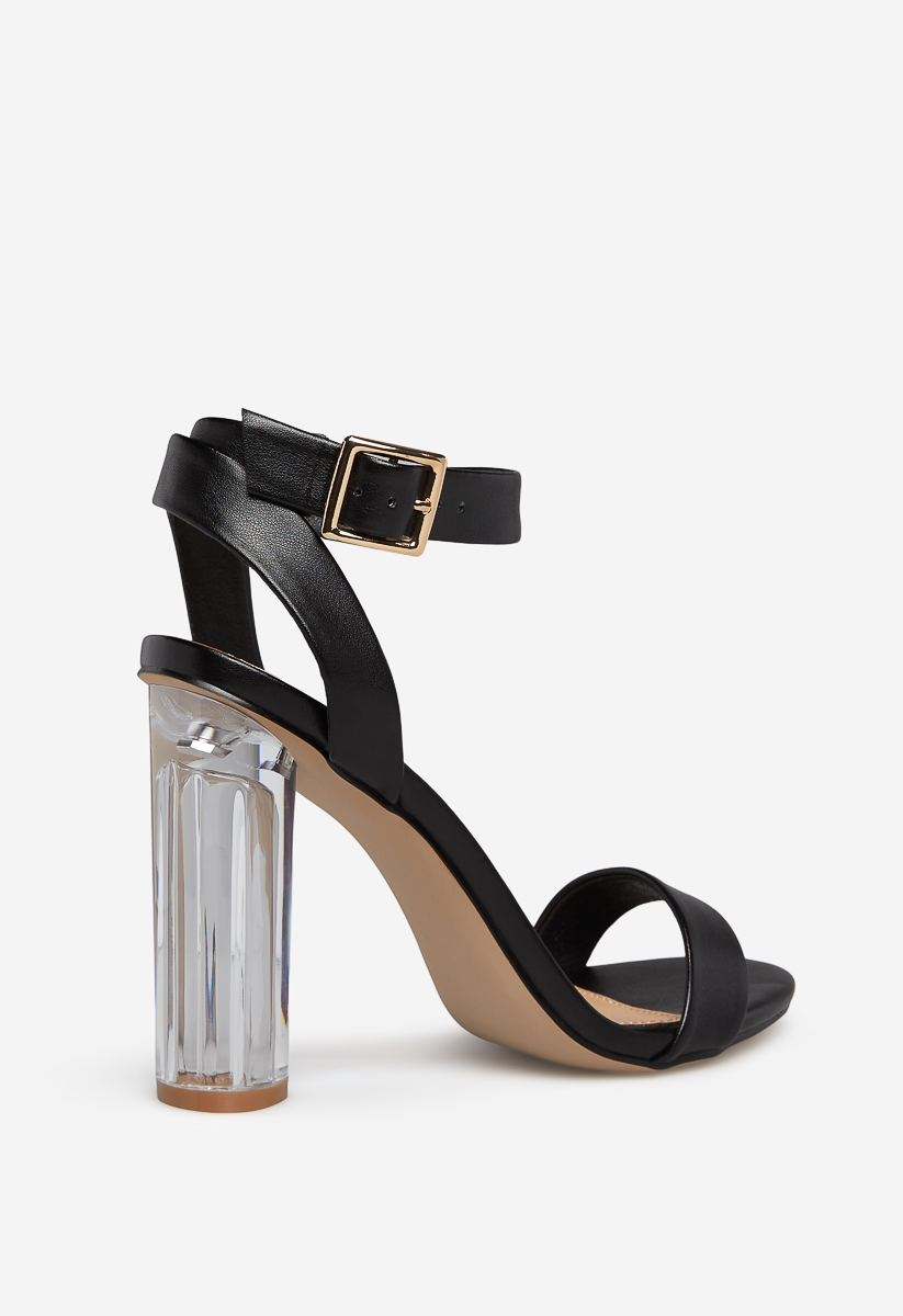 Hanna transparent heeled on sale sandal