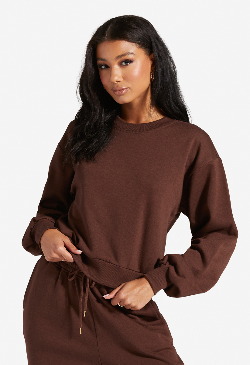 Shoulder discount pad sweatshirt