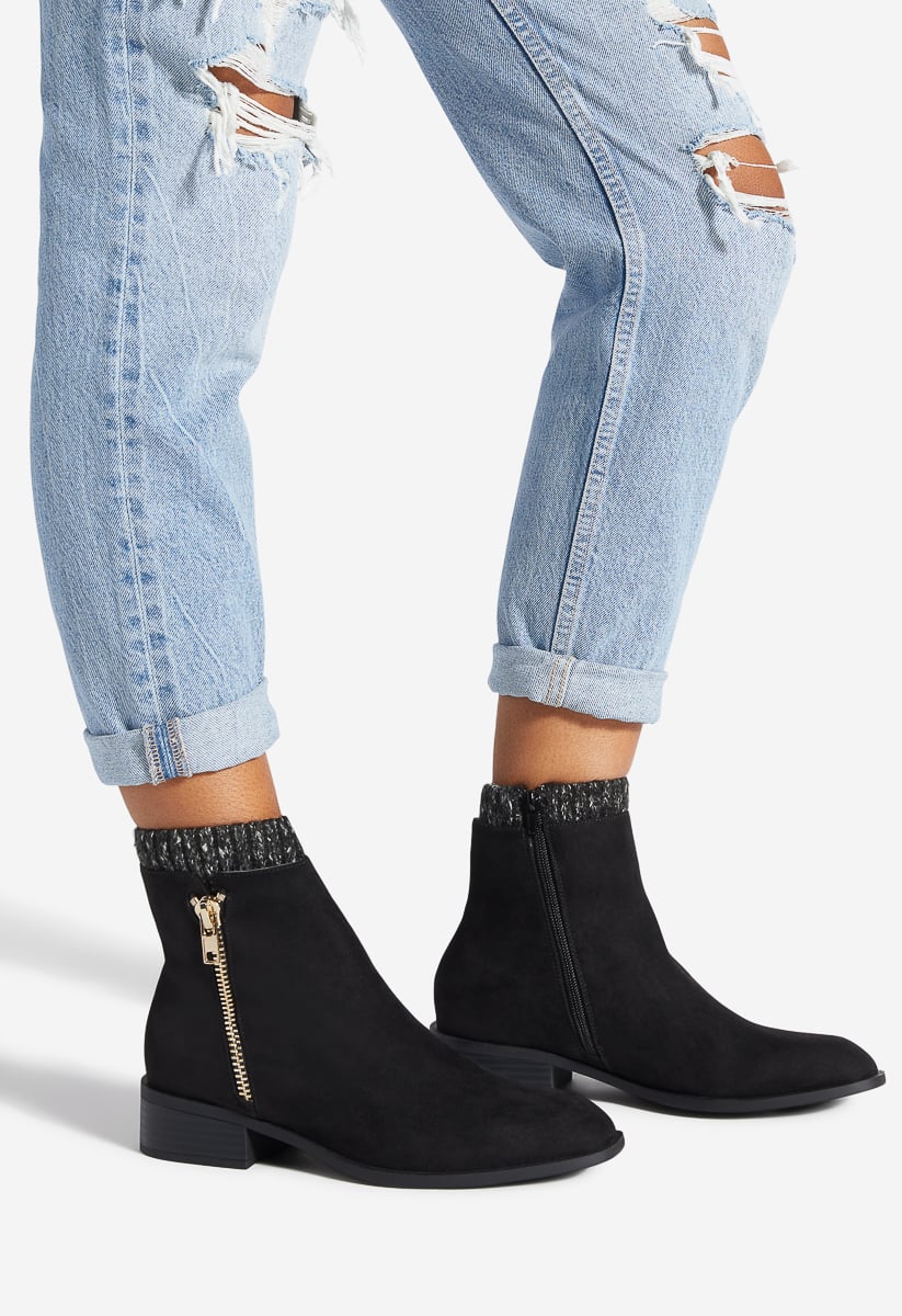 Noel Buckle Detailed Tall Boot in Black Caviar - Get great deals at  ShoeDazzle