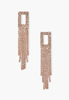 Rhinestone Pave Chainmail Earrings
