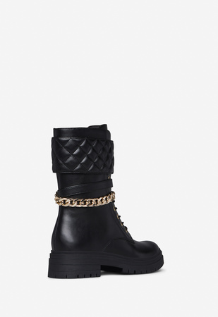 Annabeth quilted shop flat boot