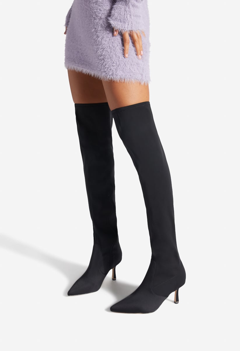 Gami Over-The-Knee Boot in Black Caviar - Get great deals at