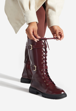 Shoedazzle on sale burgundy boots