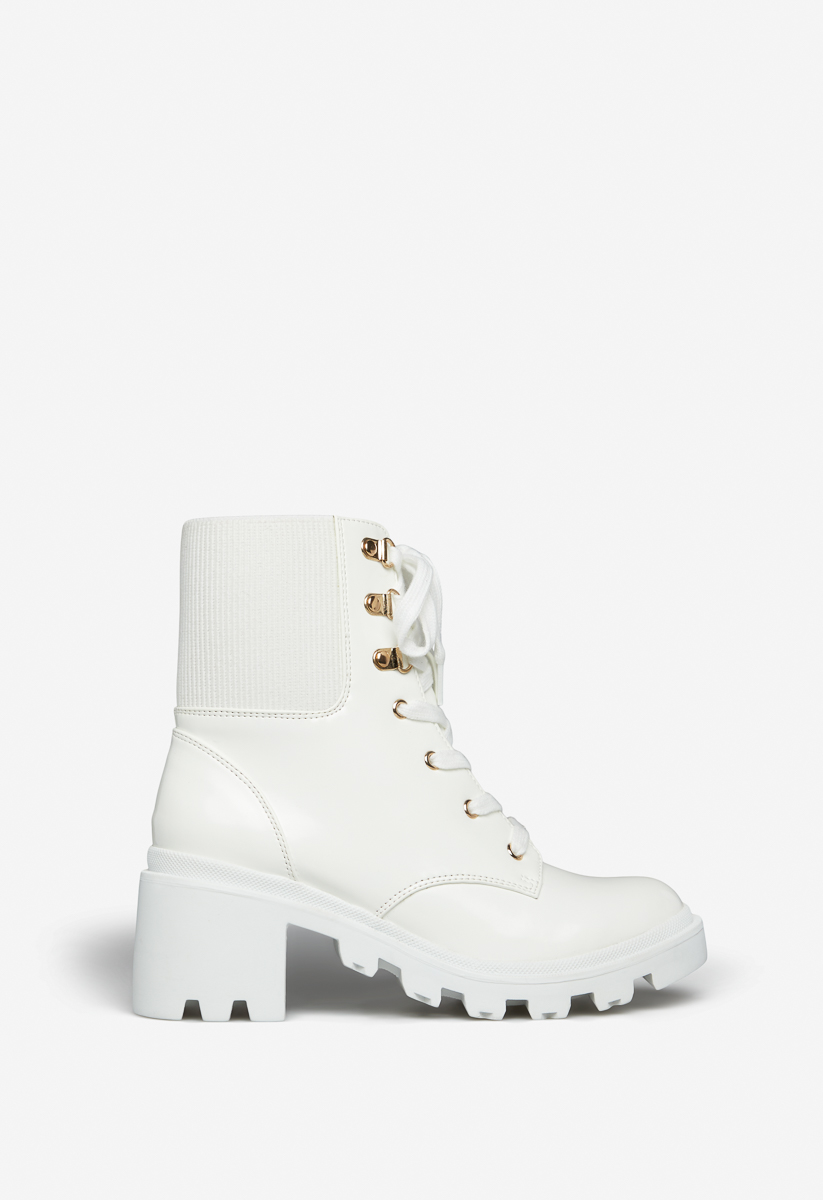 Kendall and kylie on sale white combat boots