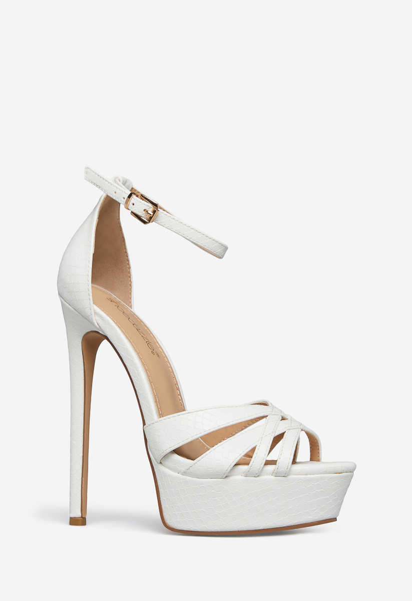 Shoedazzle clearance white heels