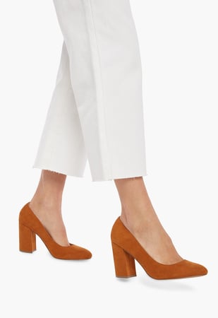 Almond Toe Flat Mule in Portobello, Women's Shoes