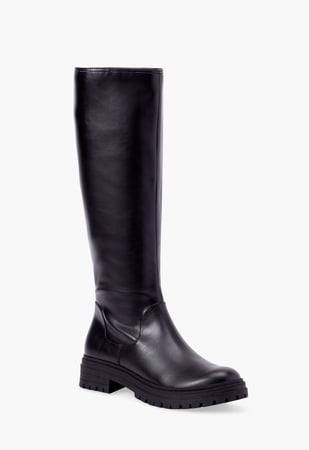 Felice Lug Sole Boot in Black - Get great deals at ShoeDazzle