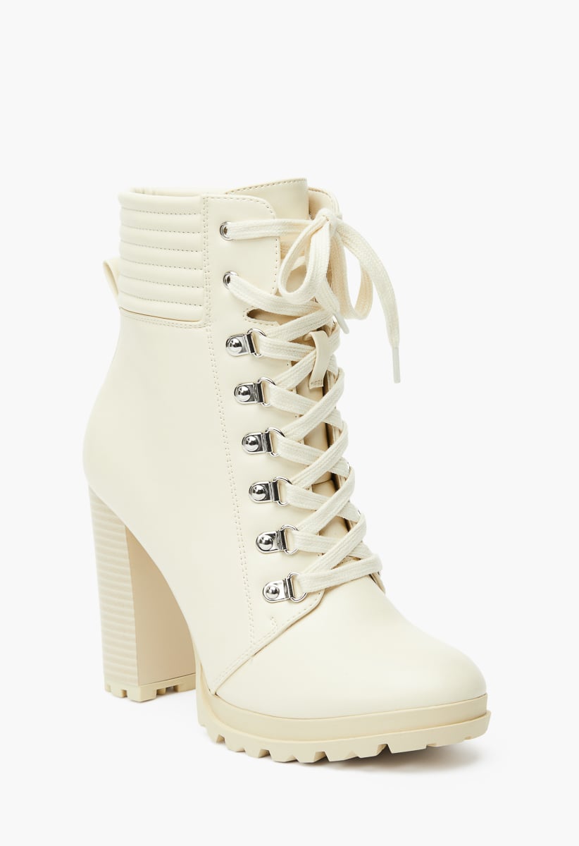 Fynndelle lace cheap up booties