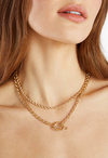 Jamie Rope Chain T-Bar Necklace And Bracelet