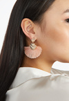 Gia Disc And Fringe Earrings