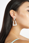Jolie Resin And Metal Drop Earrings