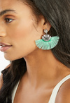 Gia Disc And Fringe Earrings