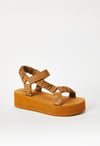 Taneisa Ruched Strappy Wedge