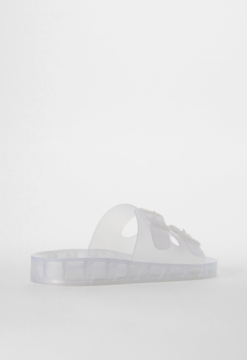 Cutout Clear-Vamp Sandals