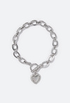 Cecilia Puff Heart Chain Bracelet