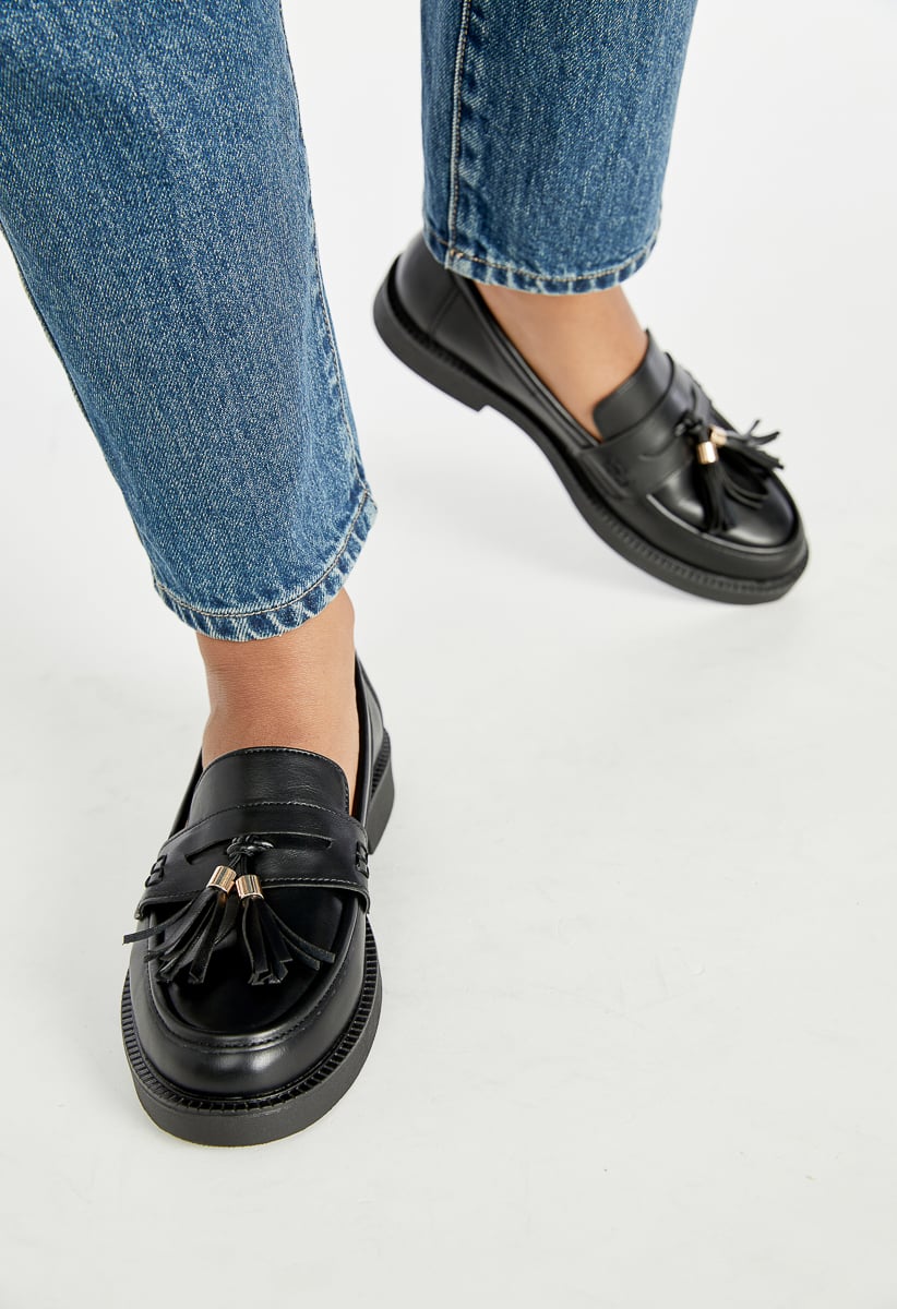 Georgia Slip-On Loafer in Black - Get great deals at ShoeDazzle