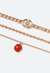 Arianna Semi Precious Drop Layered Necklace